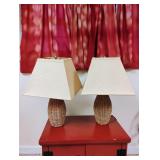 Matching Rattan Style Lamps