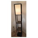 Floor Lamp with Shelves