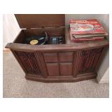 Sylvania Console Stereo & Records