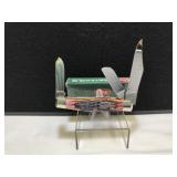 Case Stockman Cranberry Bone Handle Script