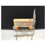 Case Slimline Trapper Amber Sawcut Bone Handle