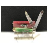 Case Trapper Green Bone Handle