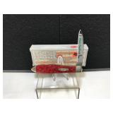 Case Teardrop Red Sparkle Micarta Handle