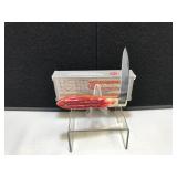 Case Teardrop Red Worm Bone Handle