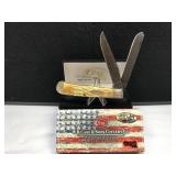 Case Trapper Natural Bone Handle #004