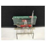 Case Toothpick Dark Red Bone Handle  Script