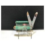 Case Trapper Green Bone Handle