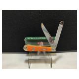 Case Trapper Orange Bone Handle#083