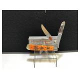 Case Trapper Orange Bone Handle