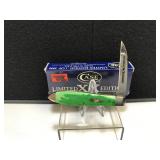 Case Teardrop Green Bone Handle