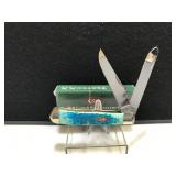 Case Trapper Sky Blue Bone Handle