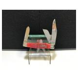 Case Stockman Dark Red Bone Handle Script