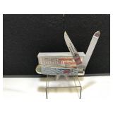 Case Trapper Border Blue/Grey Bone Handle