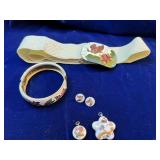 Vintage Cloisonne Jewelry