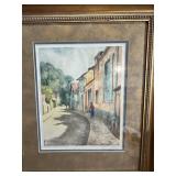 Vintage Lucien Veder Aquatint Etching