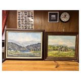Pair of Large Original O/C Landscapes