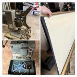 Vintage Projectors and Screen