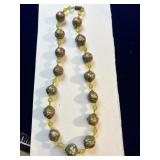Art Nouveau Murano Glass Bead Necklace