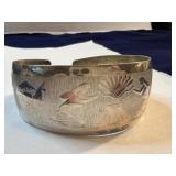 Vintage Sterling Silver Storyteller Cuff