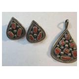 Native American Zuni IC Sterling Silver Set