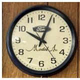 Ford Model A Schoolhouse Style Electric Clock
