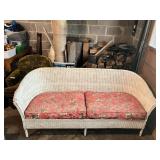 Vintage Wicker Chair and Couch