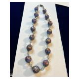 Art Nouveau Murano Glass Bead Necklace