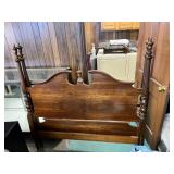 Full Sized Four Poster Bed Frame and Rails