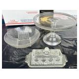 Cake Platter, Serving Bowl & Butter Dish