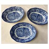 Vintage Liberty Blue Wedgewood Serving Bowls
