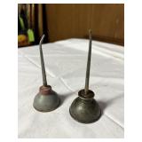 Pair of Antique Bell Shape Thumb Oilers