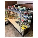 Lighted Display Cabinet with Glass Shelves
