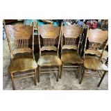 4 Vintage Lehigh Engraved Chairs