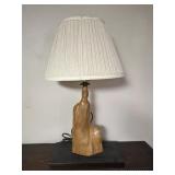 Vintage Cypress Knee Wood Table Lamp