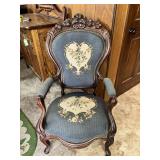 Antique Carved Victorian Ladies Chair