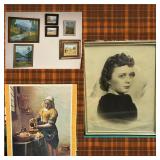 Collection of Framed Original Artwork