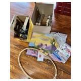 Paint Supplies, Embroidery Hoop (large) & Frames