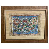 Mexican Amate Bark Painting