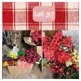 Artificial Christmas Flowers & More