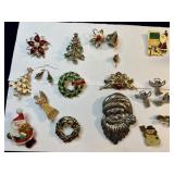 Christmas Brooches & Pins