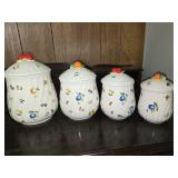Vintage Japanese 4 Piece Canister Set