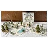 Snowbabies Book & Winter Landscaping Scene