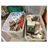 2 Tubs of Christmas Decor and More