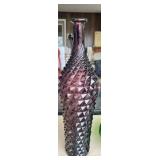 Diamond Cut Empoli Glass Decanter No Stopper