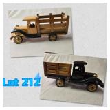 Vintage Wood Toy Farm Trucks