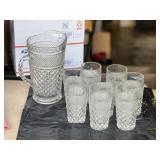 Vintage Pitcher and Glasses