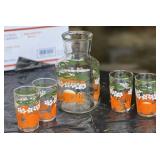 Vintage Juice Pitcher & Glasses
