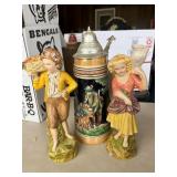 Beer Stein and Figurines