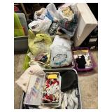 Large collection of sewing materials & fabric