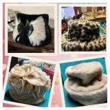 Four Vintage Hats